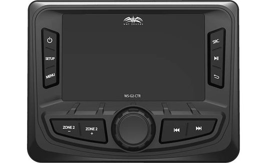 Wet Sounds WS-G2-CTR Wired transom remote with 3" color display for the Wet Sounds MC-20 marine media center