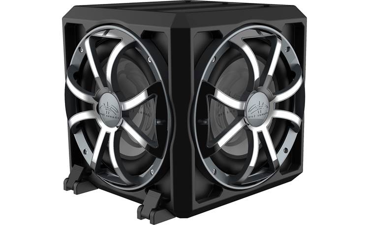 Wet Sounds Revo 12 PSE Revo Series sealed marine subwoofer enclosure with 12" 4-ohm subwoofer and 12" passive speaker