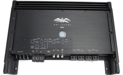 Wet Sounds SDX4 Sinister™ Series 4-channel marine amplifier — 185 watts RMS x 4