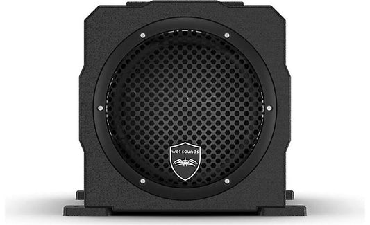 Wet Sounds STEALTH AS-8 Marine powered subwoofer — sealed enclosure with 8" sub and 350-watt amplifier