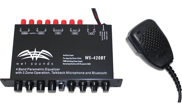 Wet Sounds WS-420 BT 4-band marine equalizer with aux input and Bluetooth®