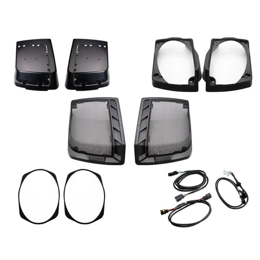 .Hertz HD13DH Lid Kit with Speaker Harness (No Speakers) Compatible With 1998 - 2013 HD Motorcycles
