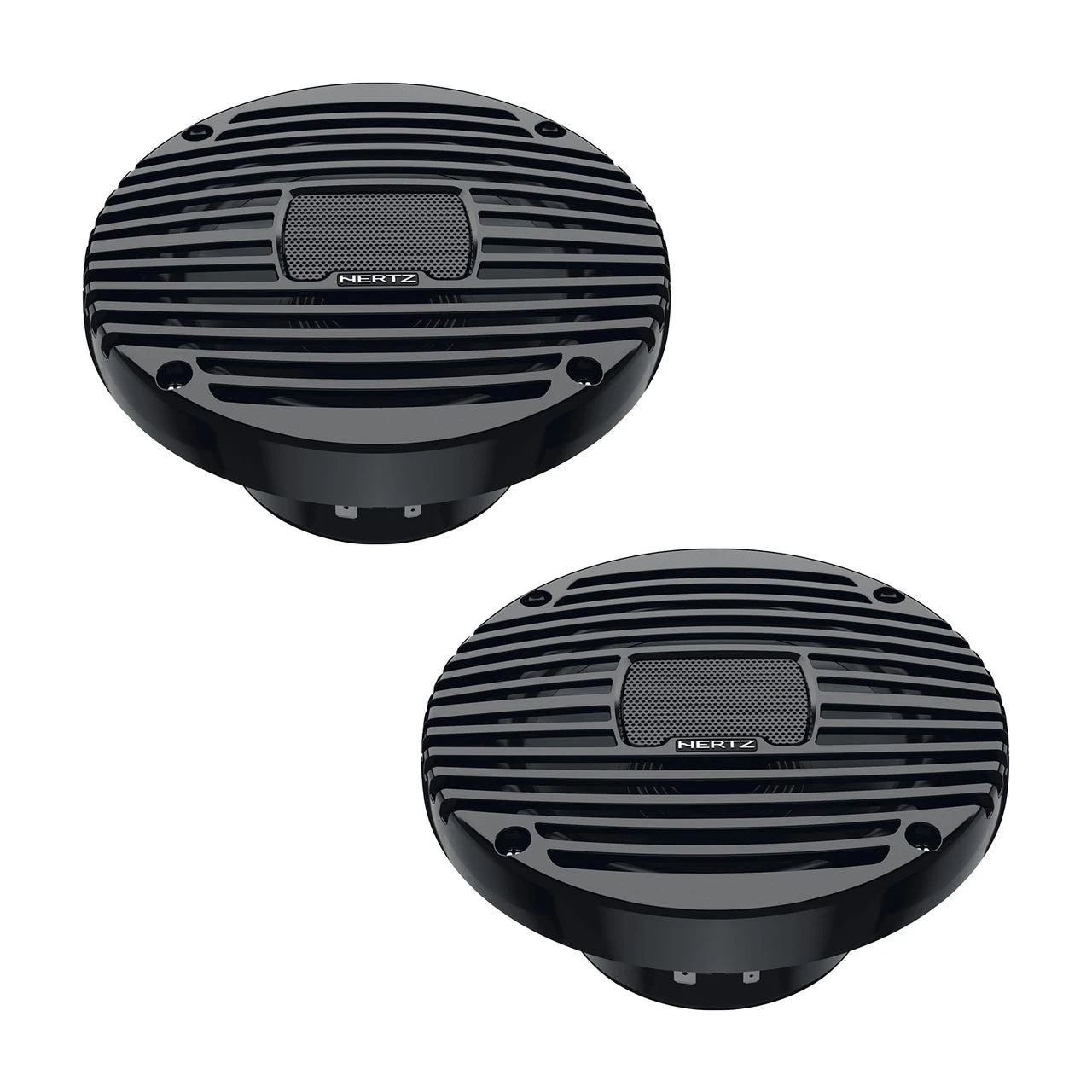 Hertz HEX 6.5 M-TC - 6.5" 4-Ohm Coaxial Marine Speakers, Black Grilles, Pair