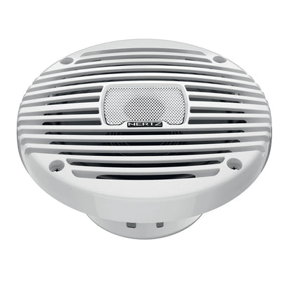 Hertz HEX 6.5 M-TW - 6.5" 4-Ohm Coaxial Marine Speakers, White Grilles, Pair