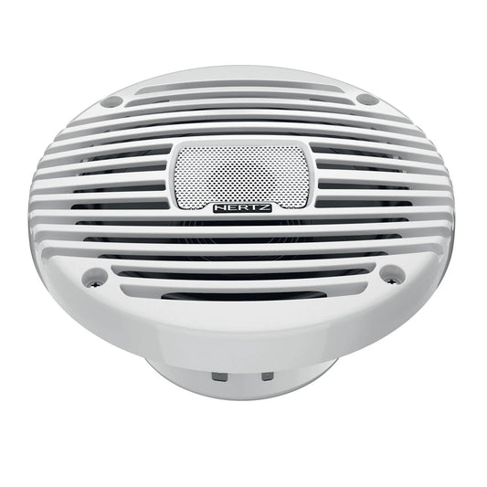 Hertz HEX 6.5 M-TW - 6.5" 4-Ohm Coaxial Marine Speakers, White Grilles, Pair