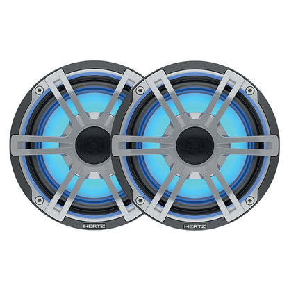 Hertz HEX Series HEX-65-S-LD-G 6.5" 4-Ohm Marine Coax Set with RGB LEDs