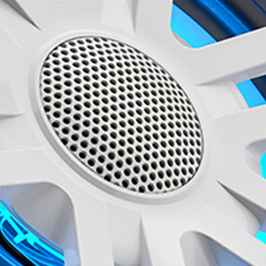 Hertz HEX-65-S-LD-SW 6.5" 4Ω Coax with RGB LEDs Silver White Sport Grille