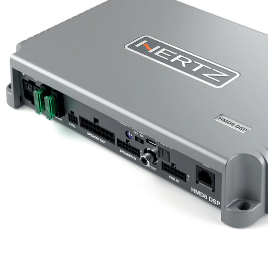 Hertz HMD8 DSP - 8 Channel Marine Amplifier with DSP - 85 WRMS X 8 at 4-Ohm