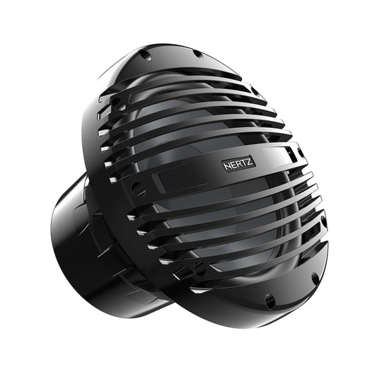 Hertz HMS 10 B2-LD-C - 10" 2-Ohm Marine Subwoofer with RGB LEDs, Black Classic Marine Grille
