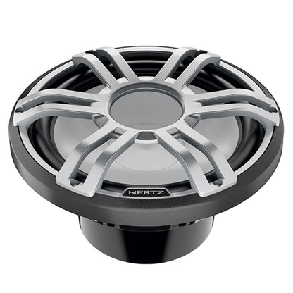 Hertz HMS 10 S4-LD-G.1 - 10" 4-Ohm Marine Subwoofer with RGB LEDs, Gray Sport Grille