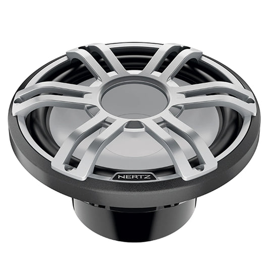 Hertz HMS 10 S4-LD-G.1 - 10" 4-Ohm Marine Subwoofer with RGB LEDs, Gray Sport Grille