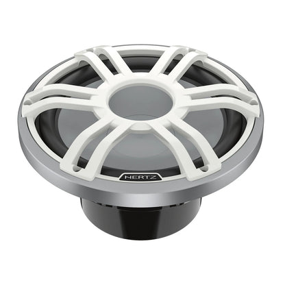 Hertz HMS 12 S4-LD-SW - 12" 4-Ohm Marine Subwoofer with RGB LEDs, White Sport Grille