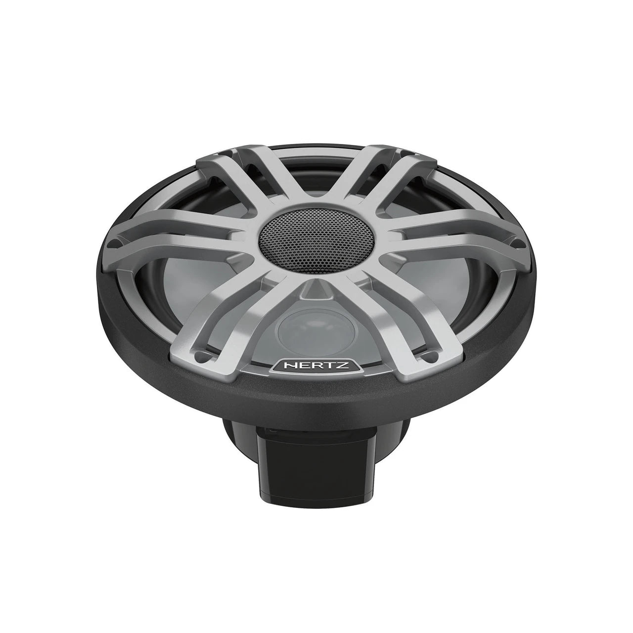 Hertz HMX 6.5 S-LD-G - 6.5" 4-Ohm Coaxial Marine Speakers with RGB LEDs, Gray Sport Grilles, Pair