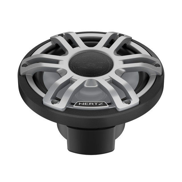 Hertz HMX 7.7 S-LD-G – 7.7" Hi-End LED Marine Coaxial Speakers, 200W Peak, 4Ω, IP65 Water-Resistant, Sport Grille, UV & Salt Fog Certified