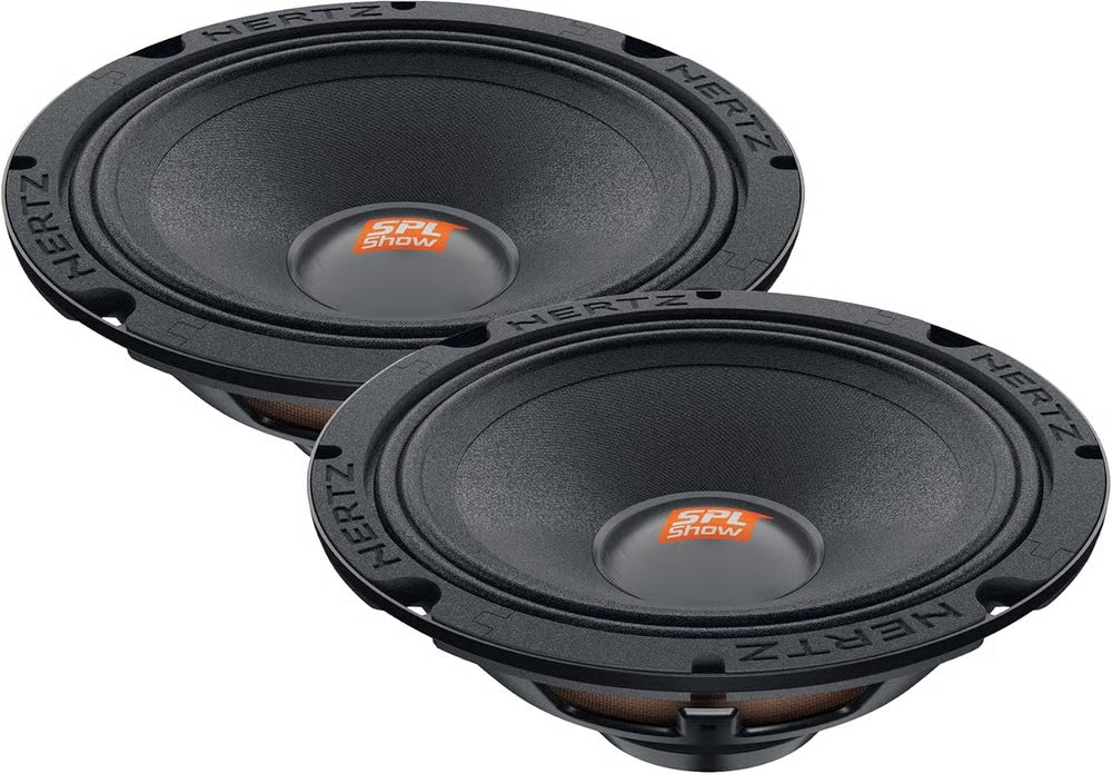 Hertz HSP2-14 4-Speaker Front and Rear Audio Upgrade Kit for select 2014-2023 vehicles from Harley Davidson Includes 6.5" 2-Way Coaxial 4-ohm Speakers, Midrange Speakers, and 4-Channel Amplifier