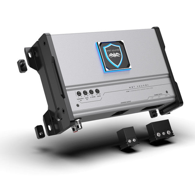 Wet Sounds HTM-1 - HTM Series Full-Range Class-D 1200 Watt at 1-Ohm Mono Amplifier