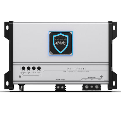 Wet Sounds HTM-1 - HTM Series Full-Range Class-D 1200 Watt at 1-Ohm Mono Amplifier
