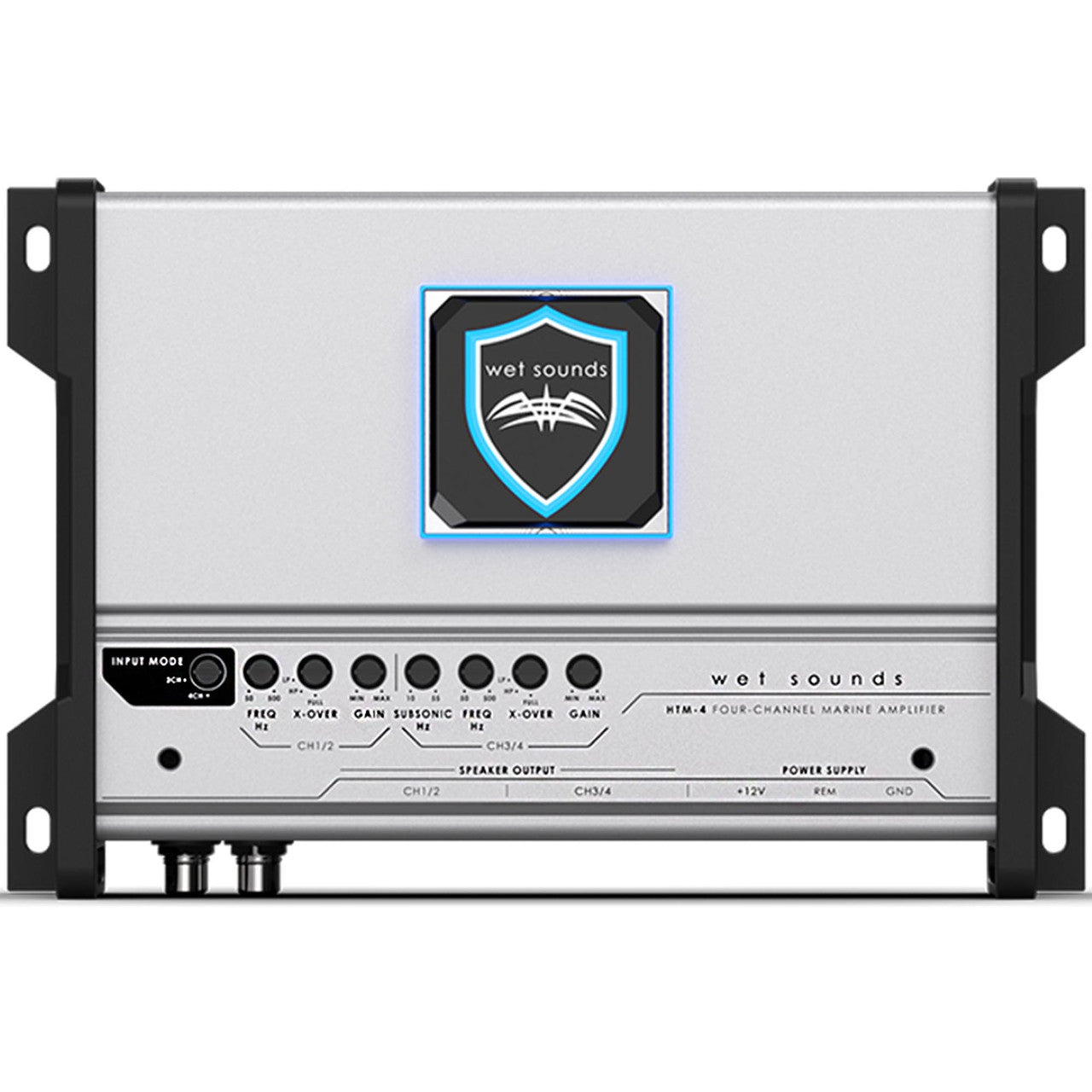 Wet Sounds HTM-4 - HTM Series Amplifier 600 Watt Full-Range Class-D 85x4 Watts RMS @4 OHM