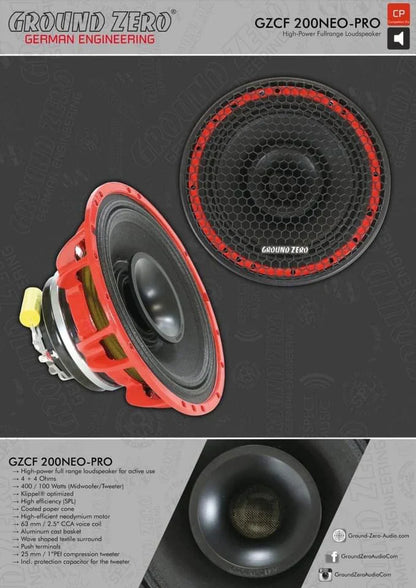 Gound Zero GCZF XSPL-NEO (,6.5XSPL-NEO, 8.0XSPL-NEO, 69XSPL-NEO, 200NEO-PRO)