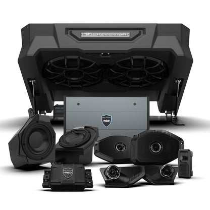 Wet Sounds JEEP-JL-LVL1-C - 1000 Watt 6 Speaker Audio Upgrade Kit Compatible with 2018-2023 Wrangler