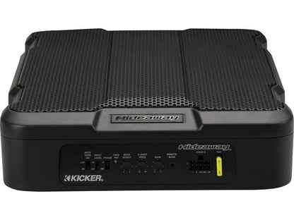 Kicker 51HS12 Hideaway™ compact powered subwoofer with 12" sub and 230-watt amp
