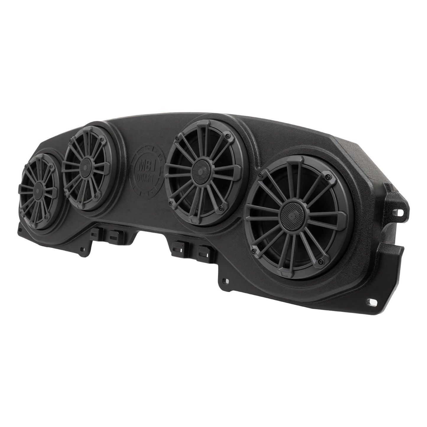 MB Quart Jeep Wrangler (JL) / Gladiator (JT) Tuned Rear Soundbar with 8 Inch Coaxial Speakers, Enclosure, and RGB LED Lighting