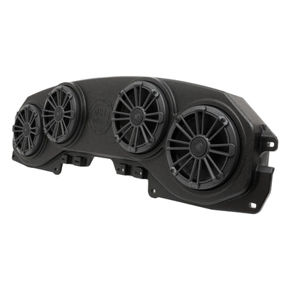 MB Quart Jeep Wrangler (JL) / Gladiator (JT) Tuned Rear Soundbar with 8 Inch Coaxial Speakers, Enclosure, and RGB LED Lighting