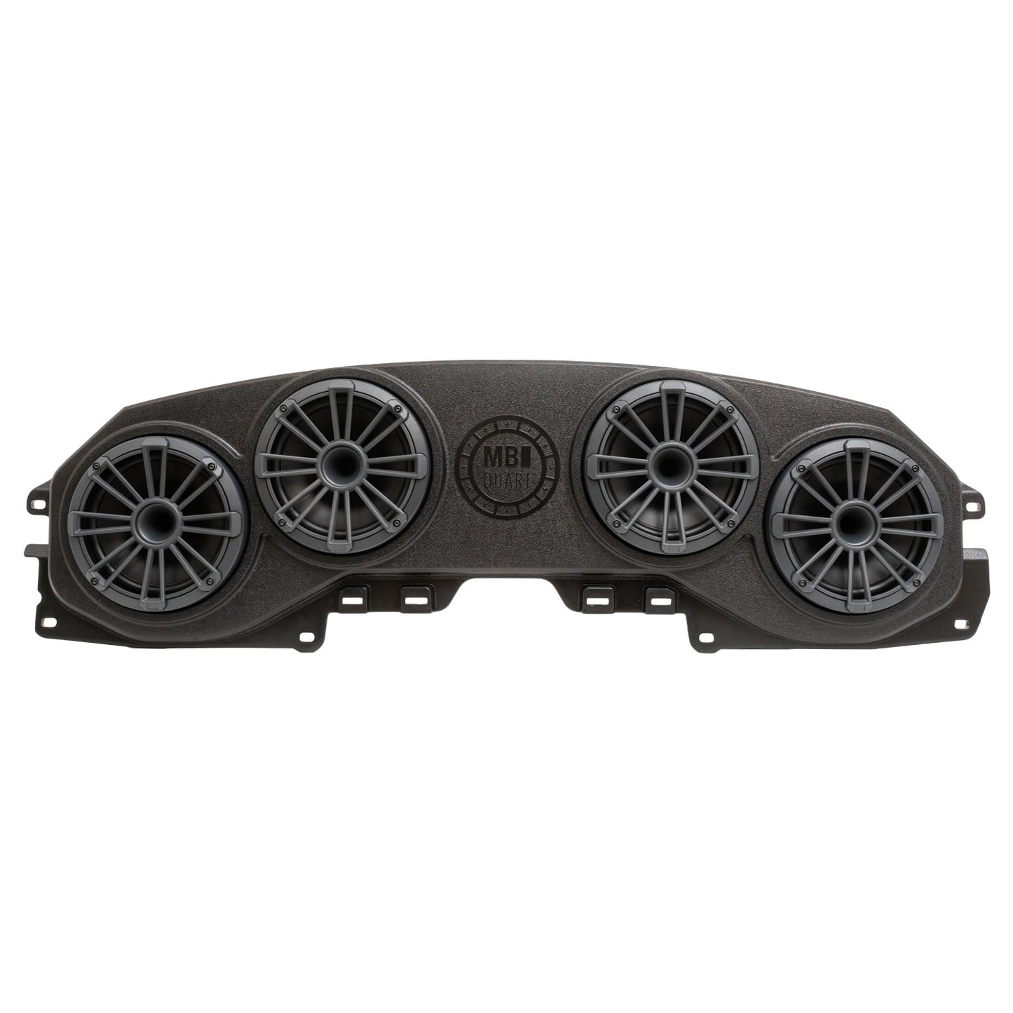 MB Quart Jeep® Wrangler (JL) / Gladiator (JT) Tuned Rear Soundbar with 8 Inch Compression Horn Speakers, Enclosure, and RGB LED Lighting