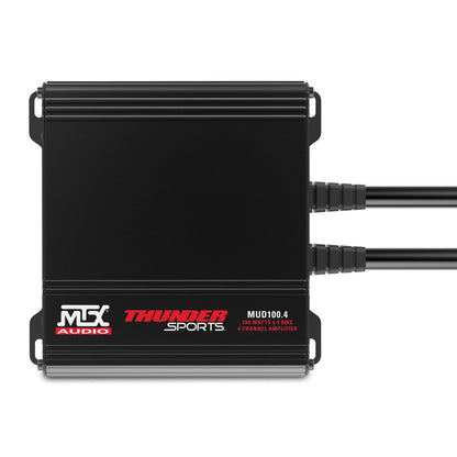 MTX Audio MUD100.4 Thunder Sports 100W x 4 @ 2Ω Full Range Class D Marine Grade Amplifier