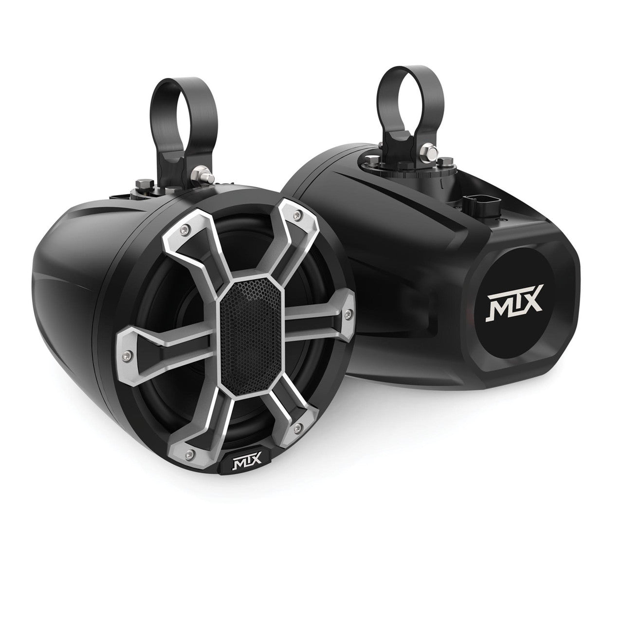 MTX Audio PS65C-BP Powersports 6.5” 4Ω 85-Watt RMS IP67 Rated Customizable Speaker Pods, Pair, with RGB Lighting