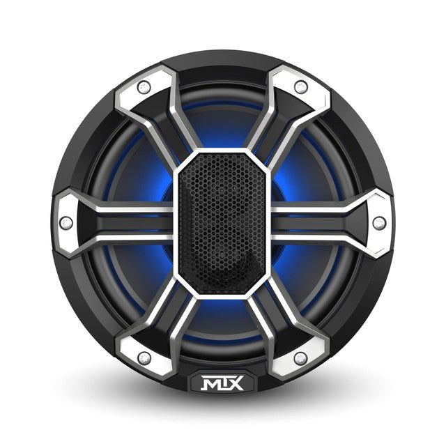 MTX Powersports PS8C 8" All-Weather Coaxial w/ RGB LED, 150W RMS 4Ω Black