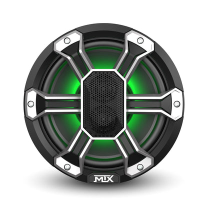 MTX Powersports PS8C 8" All-Weather Coaxial w/ RGB LED, 150W RMS 4Ω Black