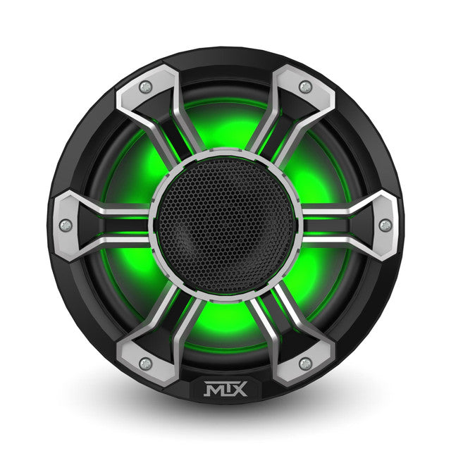 MTX PS8H 8" 150-Watt RMS 4Ω Compression Horn Speaker Pair IP-67 Rated with RGB Lighting and Customizable Grille
