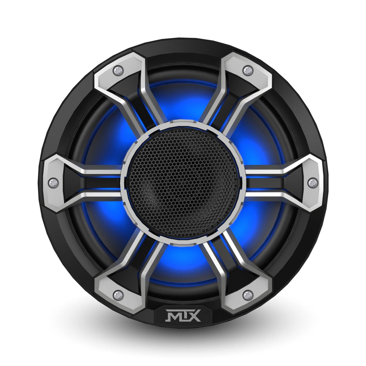 MTX PS8H 8" 150-Watt RMS 4Ω Compression Horn Speaker Pair IP-67 Rated with RGB Lighting and Customizable Grille