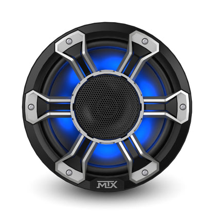 MTX PS8H 8" 150-Watt RMS 4Ω Compression Horn Speaker Pair IP-67 Rated with RGB Lighting and Customizable Grille