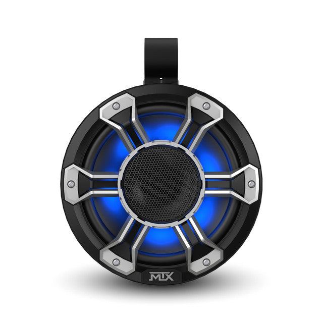MTX PS8H-BP 8” 4Ω 150-Watt RMS IP67 Rated Customizable Compression Horn Speaker Pod Pair with RGB Lighting