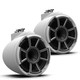 Wet Sounds REV 10 SE B-SXM V2 - Matte Black REV10 Special Edition - Revolution Series 10" Tower Speakers, Pair with Swivel Base Mounts