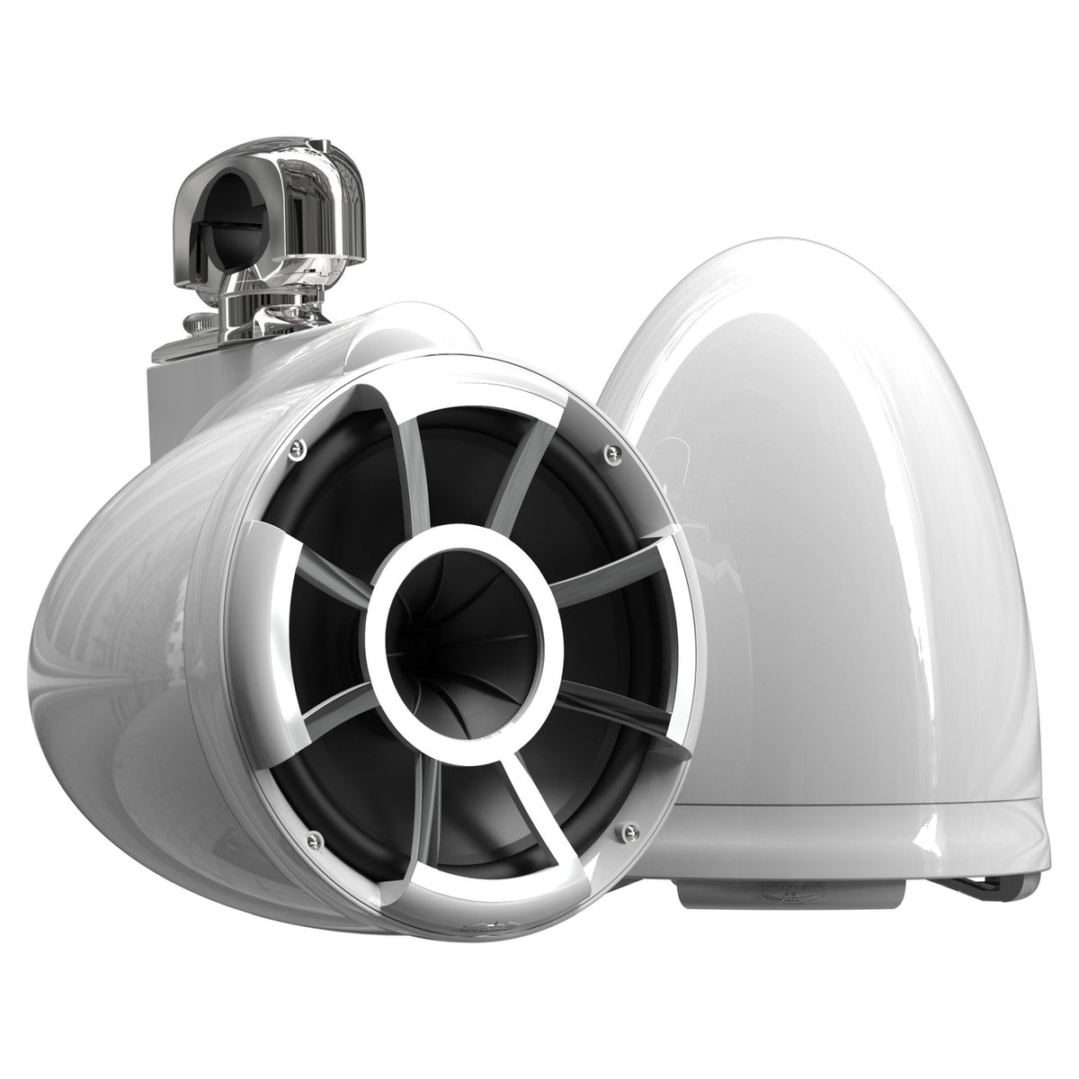 Wet Sounds REV 10 SE B-SC V2 - Matte Black REV10 Special Edition - Revolution Series 10" Tower Speakers, Pair with Swivel Clamps