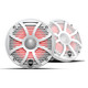 Wet Sounds REVO 6 SW-B V3 - Revolution Series 6.5" RGB LED Marine Coaxial Speakers with Black SW Grilles, Pair