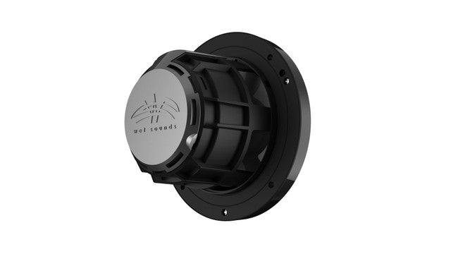 Wet Sounds REVO 6 SW-B V3 - Revolution Series 6.5" RGB LED Marine Coaxial Speakers with Black SW Grilles, Pair