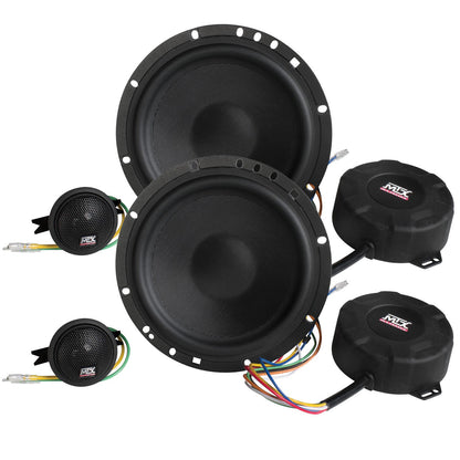 MTX Audio SS7 Signature Series Audiophile Grade 6.5", 2-Way, 150W RMS 4-Ohm Component Speaker Pair