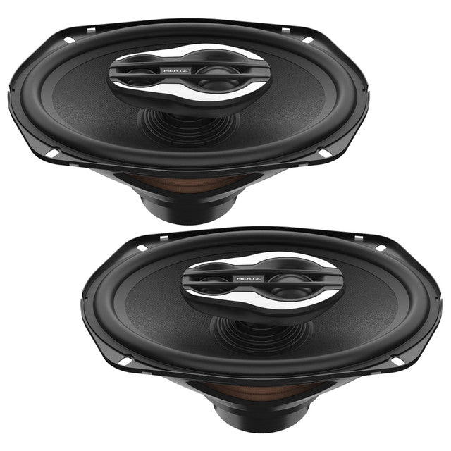 Hertz HD13H 6x9: Compatible with 98-13 Road Glide and Street Glide Saddle Bag Lid Kit with Speaker Harness and SX690 NEO.1 3- Way Speakers