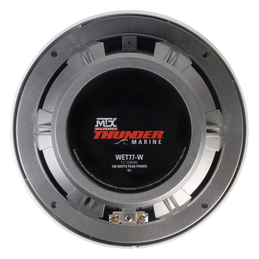 MTX Audio WET77-W Wet Series 7.7" 75W RMS 4Ω Coaxial Speaker Pair - White