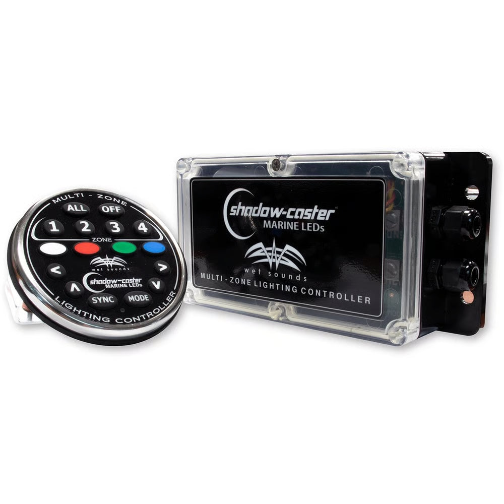 Wet Sounds WS-4Z-RGBKIT 4-Zone RGB LED Controller with RGB LED Black Box Controller V3