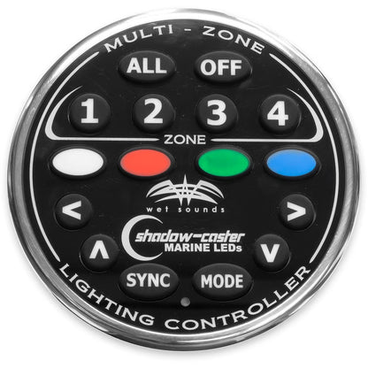 Wet Sounds WS-4Z-RGBKIT 4-Zone RGB LED Controller with RGB LED Black Box Controller V3