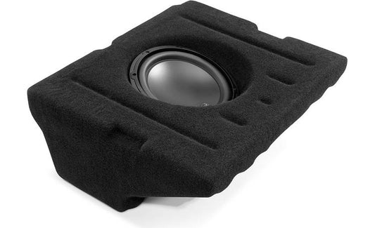 JL Audio Stealthbox® Custom-fit fiberglass enclosure with 10" W3v3 subwoofer Fits 1997-2004 Chevrolet C5 Corvette (Black)