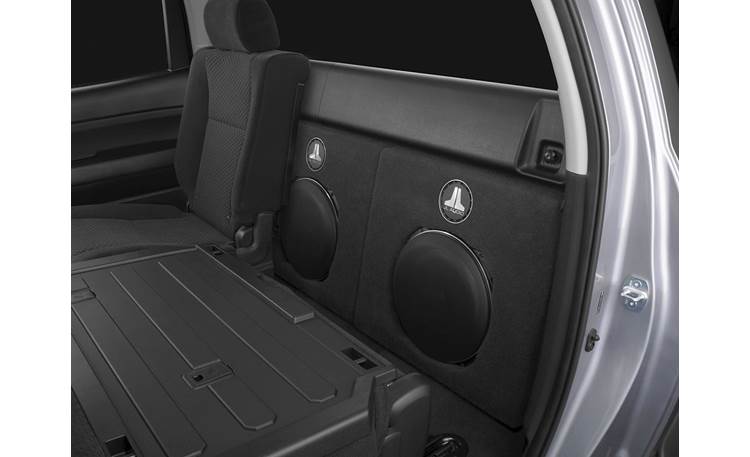 JL Audio Stealthbox® Custom-fit truck enclosure with shallow-mount 13.5" sub — fits 2007-up Toyota Tundra Crew Max