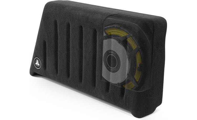 JL Audio Stealthbox® Custom-fit fiberglass enclosure with 13.5" TW5-v2 subwoofer — fits 2007-up Jeep Wrangler Unlimited