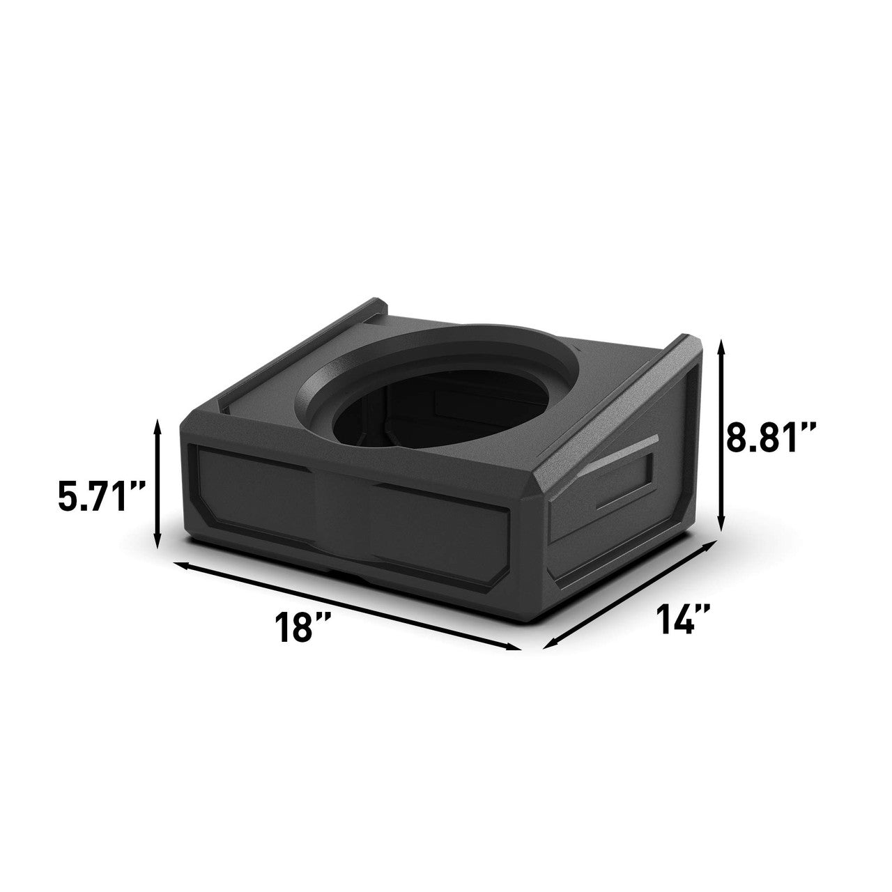 Wet Sounds ZERO 10 SUB KIT-S4 - Black, 4-Ohm 10" ZERO Series Marine Subwoofer & Roto-Molded Loaded Subwoofer Enclosure