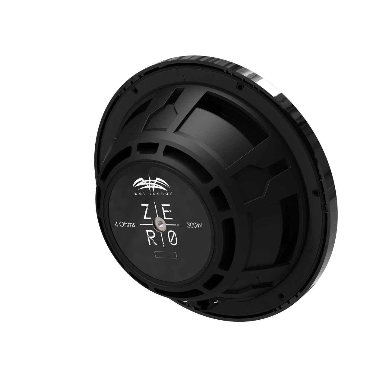 Wet Sounds ZERO 10 SUB KIT-S4 - Black, 4-Ohm 10" ZERO Series Marine Subwoofer & Roto-Molded Loaded Subwoofer Enclosure